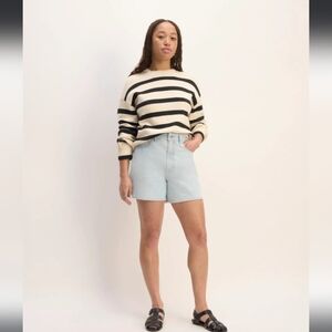 NWT Everlane The A-Line Denim Short - Spring Blue 26